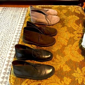 3 pair of mens Clarks Desert Boots